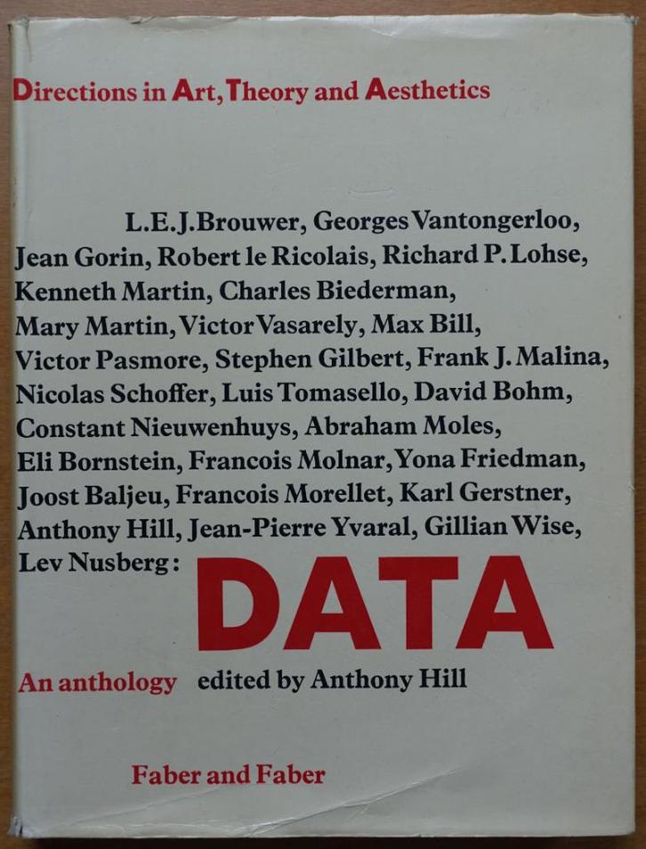 DATA, Directions in Art, Theory and Aesthetics, Boeken, Kunst en Cultuur | Beeldend, Gelezen, Overige onderwerpen, Verzenden