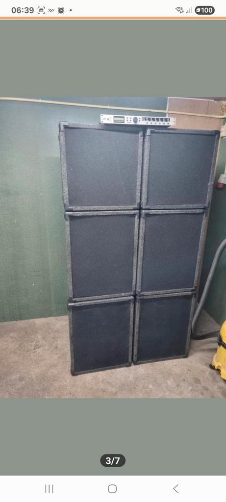 Complete hoorgeladen PA set  copie turbosound, Muziek en Instrumenten, Versterkers | Keyboard, Monitor en PA, Gebruikt, 1000 watt of meer