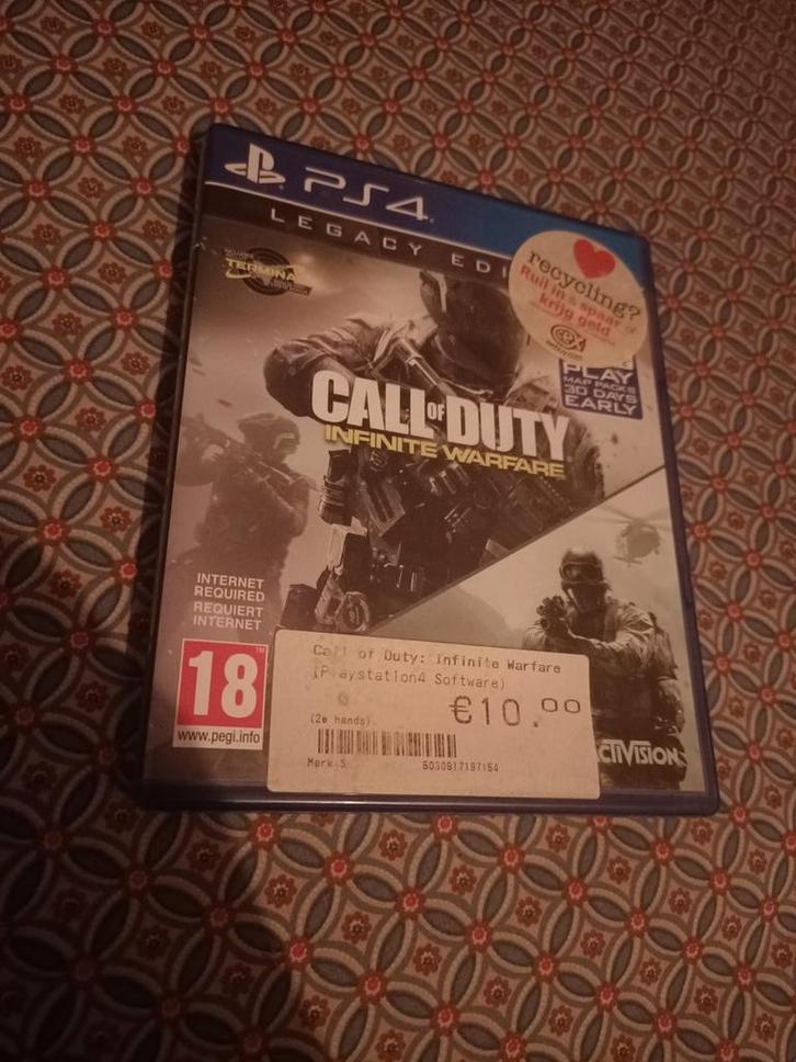 Call of duty - Infinite warfare, Spelcomputers en Games, Games | Sony PlayStation 4, Gebruikt, Shooter, 1 speler, Vanaf 18 jaar