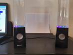 Leuke computer speakers met licht...., Computers en Software, Pc speakers, Ophalen of Verzenden, Zo goed als nieuw