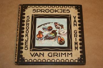 Zeldzaam prentenboekje - Sprookjes van Grimm - Ca 1920 !! beschikbaar voor biedingen