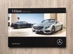 Brochure Mercedes S Klasse Cabriolet en Coupé 03-2016 Duits, Verzenden, Gelezen, Mercedes