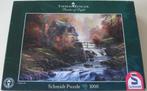 Puzzel *** BIJ DE OUDE MOLEN *** 1000 stukjes Thomas Kinkade, Ophalen of Verzenden, 500 t/m 1500 stukjes, Zo goed als nieuw, Legpuzzel