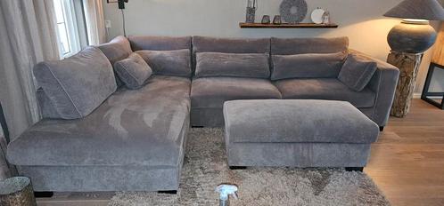 ruime hoekbank, Huis en Inrichting, Banken | Complete zithoeken, Gebruikt, Stof, Ophalen