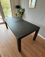 Eettafel zwart hout, Huis en Inrichting, Tafels | Eettafels, Ophalen, 50 tot 100 cm, Zo goed als nieuw, Vijf personen of meer