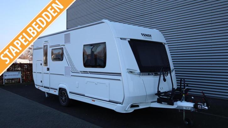 Fendt Apero 495 SKM 2000 kg as / stapelbed, Caravans en Kamperen, Caravans, Bedrijf, tot en met 5, 1250 - 1500 kg, Treinzit, Fendt