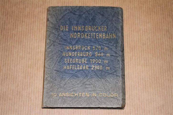 Leporello boekje - Innsbrucker Nordkettenbahn - 1950 !!, Boeken, Geschiedenis | Wereld, Gelezen, Europa, Ophalen of Verzenden