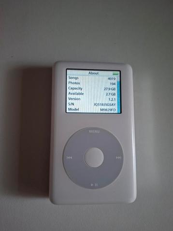 Apple iPod Classic 4 (color) - HDD 30GB - Nieuwe Batterij  beschikbaar voor biedingen
