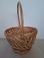 Ronde, rieten mand met hengsel, Diameter 30 cm, Ophalen, Mand, Rond, Zo goed als nieuw