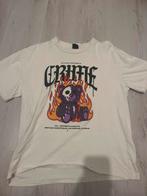 Wit T-shirt met Crime Beer Print - Fsbn - XS, Ophalen of Verzenden, Gedragen, Wit