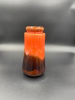 Scheurich 209-18 Vaas West-Germany Oranje Bruin, Aardewerk of Porselein, Oranje, Ophalen of Verzenden, Zo goed als nieuw