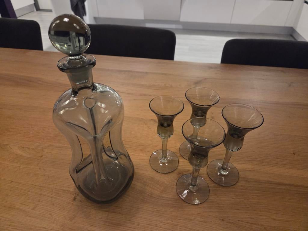 Knijpfles/Karaf, Ophalen, Overige materialen, Glas of Glazen