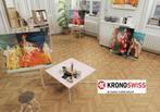 12mm dik Waterbestendig Hongaarsepunt laminaat Carmen Oak, Huis en Inrichting, Stoffering | Vloerbedekking, Bruin, 75 m² of meer