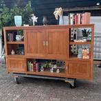 Teak roomdivider, Verzenden, 25 tot 50 cm