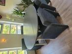 Eetkamer tafel brocante , eetkamer stoelen en schilderije, Huis en Inrichting, Complete eetkamers, Ophalen, Zo goed als nieuw