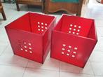 7x diverse kleuren Lekman bakken manden kallax Ikea ZGAN!, Kunststof, Mand, Vierkant, Ophalen of Verzenden