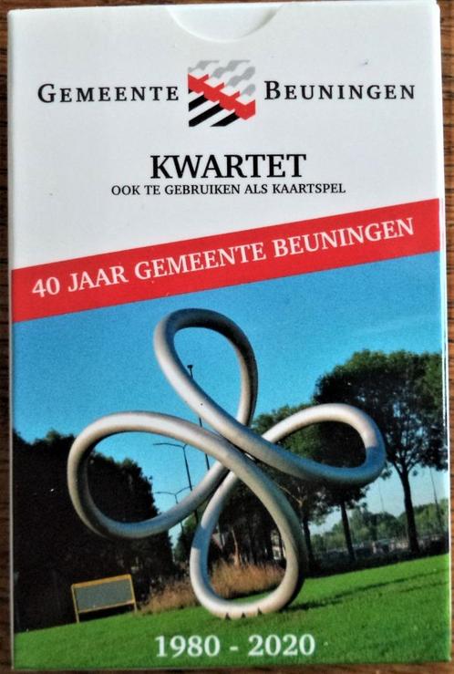 Gemeente BEUNINGEN Kwartet + 2 Jokers Zotte = ook kaartspel, Verzamelen, Speelkaarten, Jokers en Kwartetten, Nieuw, Kwartet(ten)