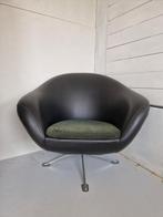 Mid century zweedse draai kuipstoel vintage design, Huis en Inrichting, Fauteuils, Ophalen, Gebruikt, Minder dan 75 cm, Onbekend