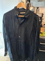 Zijden overhemd Haupt - Maat L, Kleding | Heren, Overhemden, Ophalen of Verzenden, Zo goed als nieuw, Zwart, Halswijdte 41/42 (L)