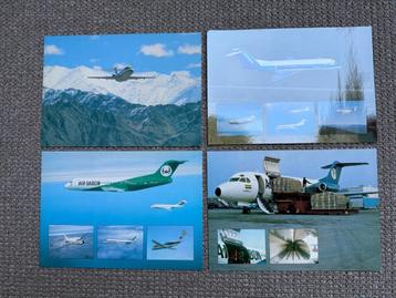 4 originele Fokker F28 en F27 kaarten (A4-formaat) beschikbaar voor biedingen