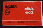 Gilera CBA EC1 use and maintenance instructie boekje, Ophalen of Verzenden, Gebruikt