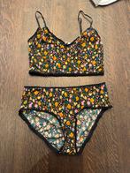 Ganni Setje - Bloemenprint - Maat M topje en broekje, Ophalen of Verzenden, Zwart, Setje