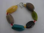 Etnische duurzame armband van Tagua noot. 25 cm., Sieraden, Tassen en Uiterlijk, Ophalen of Verzenden, Nieuw, Overige kleuren