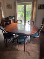 Eettafel en 6 stoelen, Huis en Inrichting, 200 cm of meer, Gebruikt, Rechthoekig, Ophalen of Verzenden