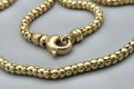 Gouden vintage popcorn schakel collier. 2025/643., ., Ophalen of Verzenden, Zo goed als nieuw, .