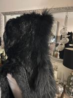 Echt bont gilet bodywarmer mt XL, Verzenden, Zo goed als nieuw, Maat 46/48 (XL) of groter, Zwart