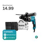 Boorhamer / Klopboor te huur (HUREN), Doe-het-zelf en Verbouw, Ophalen of Verzenden, Zo goed als nieuw, 600 watt of meer, Boor- en/of Breekhamer