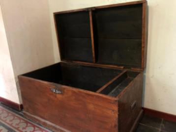 antieke dekenkist 90x52x54 beschikbaar voor biedingen