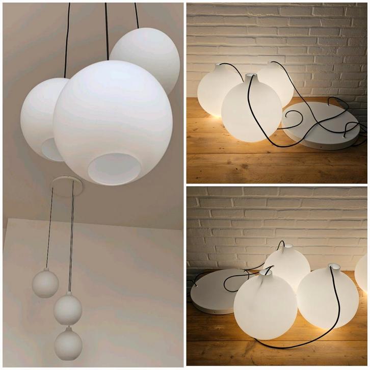 2x set van 3 Satellite Ø30 Vilhelm Wohlert Louis Poulsen, Huis en Inrichting, Lampen | Hanglampen, Zo goed als nieuw, Minder dan 50 cm