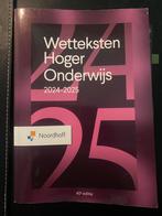 Redactieraad - Wetteksten Hoger Onderwijs 2024-2025, Ophalen of Verzenden, Zo goed als nieuw, Redactieraad