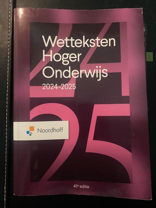 Redactieraad - Wetteksten Hoger Onderwijs 2024-2025, Boeken, Wetenschap, Zo goed als nieuw, Ophalen of Verzenden