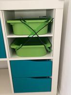 2x kallax LADES inc inzetten zeldzame blauw Ikea, Huis en Inrichting, Ophalen, Zo goed als nieuw, Rechthoekig, Hout