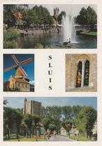 SLUIS (Z) Fontein Kade Molen Jantje St Anna ter Muiden, Verzenden, 1980 tot heden, Gelopen, Zeeland