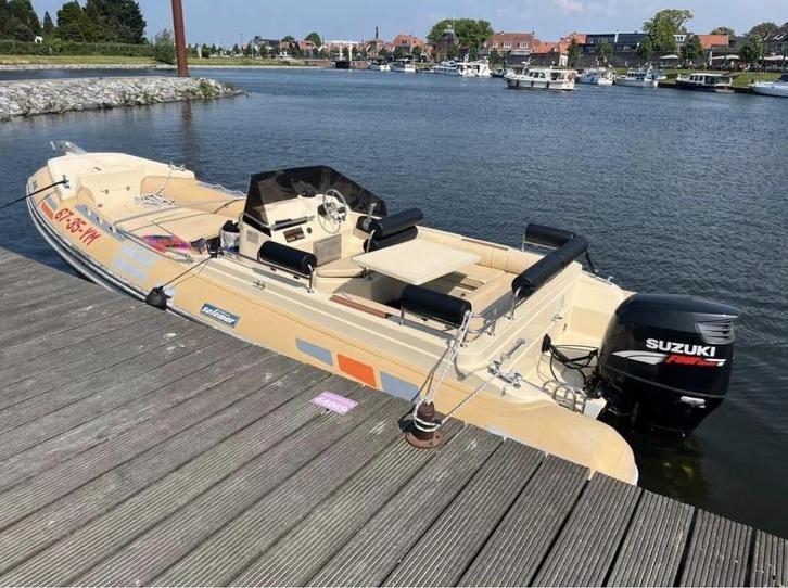 Solemar Offshore 22–Suzuki 175 pk –Zeer zeewaardige RIB Boot, Watersport en Boten, Motorboten en Motorjachten, Gebruikt, Polyester