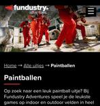 Paintballen in Harderwijk 8-12 personen totaalprijs €7,50, Drie personen of meer