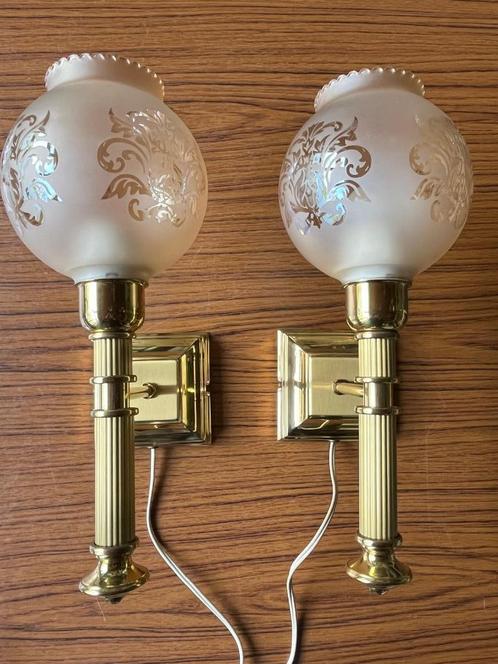 79) Gave set vintage wandlampen., Huis en Inrichting, Lampen | Wandlampen, Gebruikt, Ophalen of Verzenden