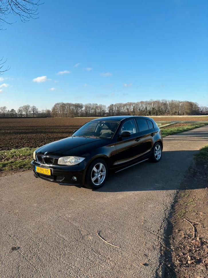 BMW 1-Serie 1.6 116I 2005 Zwart, Auto's, BMW, Particulier, 1-Serie, ABS, Airbags, Airconditioning, Centrale vergrendeling, Elektrische buitenspiegels
