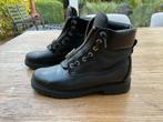Zwarte leren biker laarzen Sacha - Maat 39, Ophalen of Verzenden, Gedragen, Zwart, Lage of Enkellaarzen