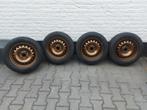 Set mooie bronzen winterwielen 4x100 57.1, Auto-onderdelen, Banden en Velgen, 14 inch, Gebruikt, 175 mm, Banden en Velgen