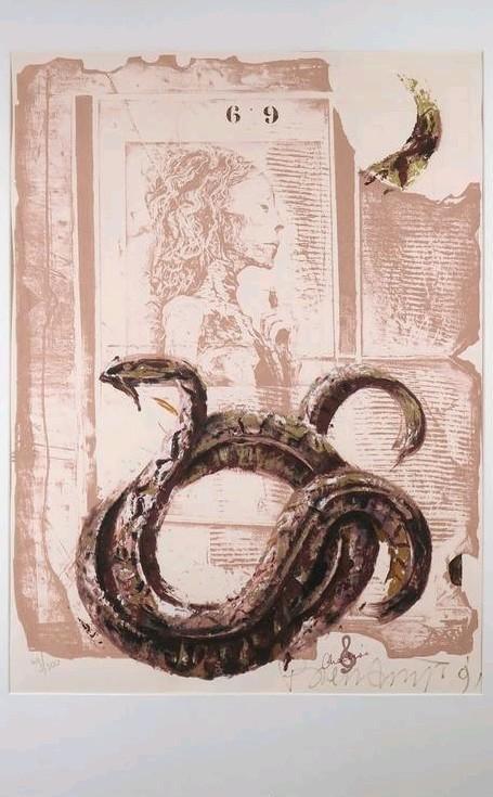 Gertie Bierenbroodspot - Ik dacht aan Afrika - Zeefdruk, Antiek en Kunst, Kunst | Litho's en Zeefdrukken, Ophalen