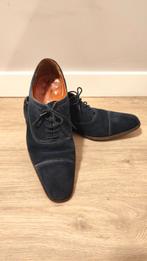 Blauwe Van Lier Suède Veterschoenen - Maat 45, Blauw, Van Lier, Ophalen of Verzenden, Zo goed als nieuw