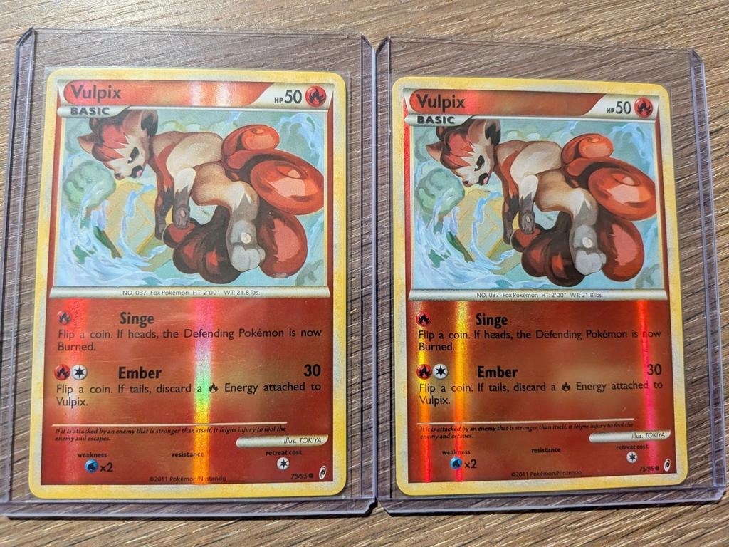 Vulpix uit Call of Legends 75/95 Reversed Foil, Hobby en Vrije tijd, Verzamelkaartspellen | Pokémon, Zo goed als nieuw, Losse kaart