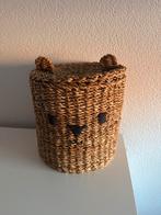 Leuke rieten opbergmandje voor kinderkamer - Beer, Ophalen, Mand, Rond, Zo goed als nieuw