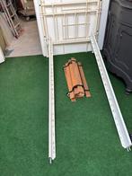 Spijlen bed, Gebruikt, 90 cm, Eenpersoons, Wit