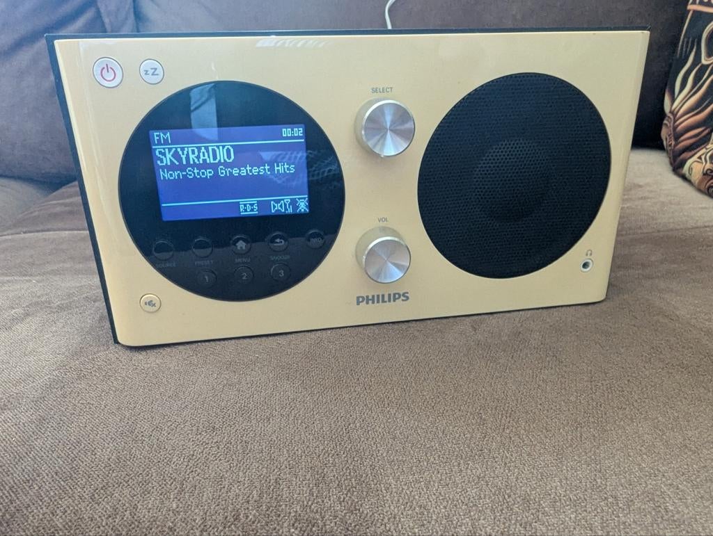 Philips DAB+ Radio met AUX Ingang - Wit/Zwart, Ophalen of Verzenden, Gebruikt, Radio