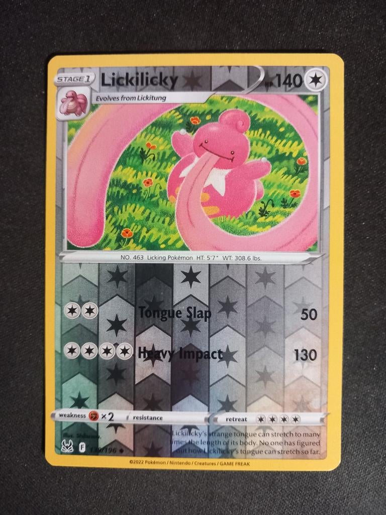 Pokemon Lickilicky 139/196 Lost Origin Reverse Excellent, Verzenden, Zo goed als nieuw, Losse kaart, Foil